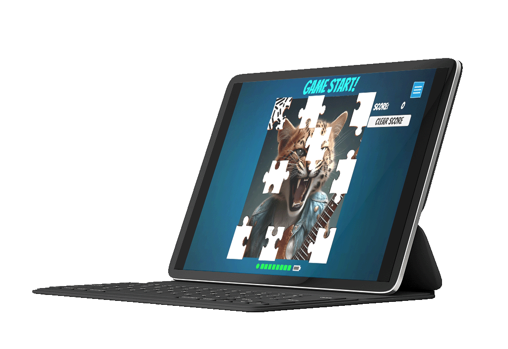 Unicorn BCI Puzzle Game controlled by concentration