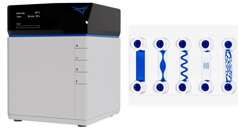 Light-induced microfabrication for customized microfluidic models