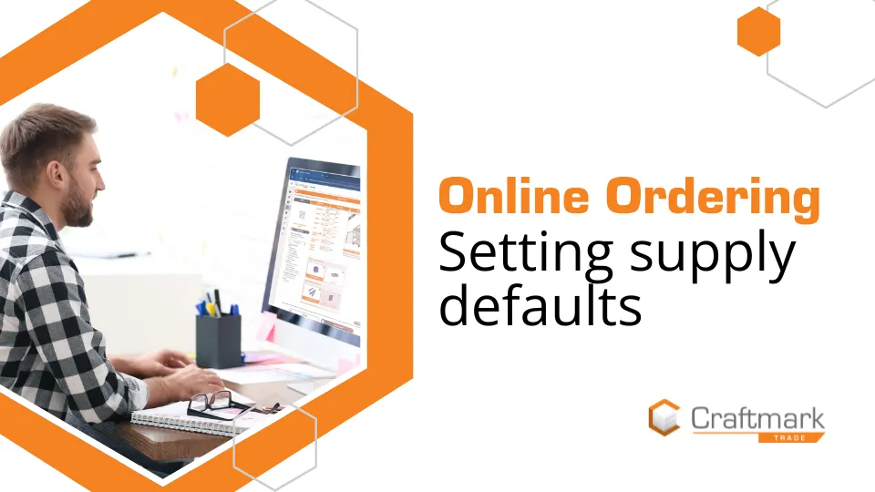 How to set supply defaults video