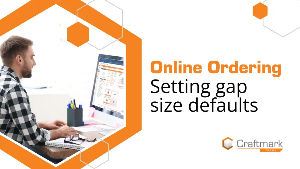 How to set gap size defaults video