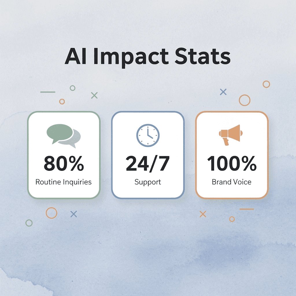  Key statistics showing AI communication impact - AI Communications for Hotels