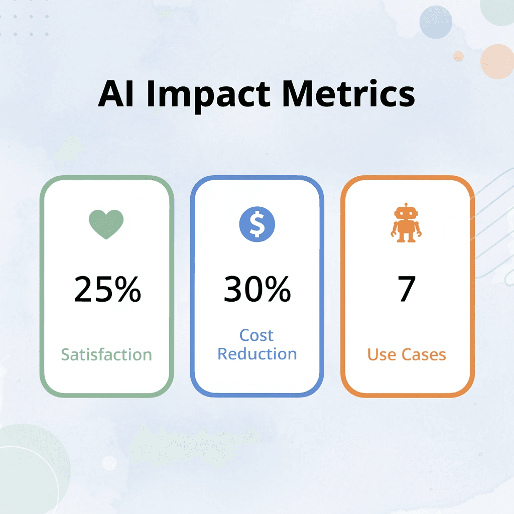 Statistics showing AI impact on hospitality metrics - AI Use Cases in Hospitality