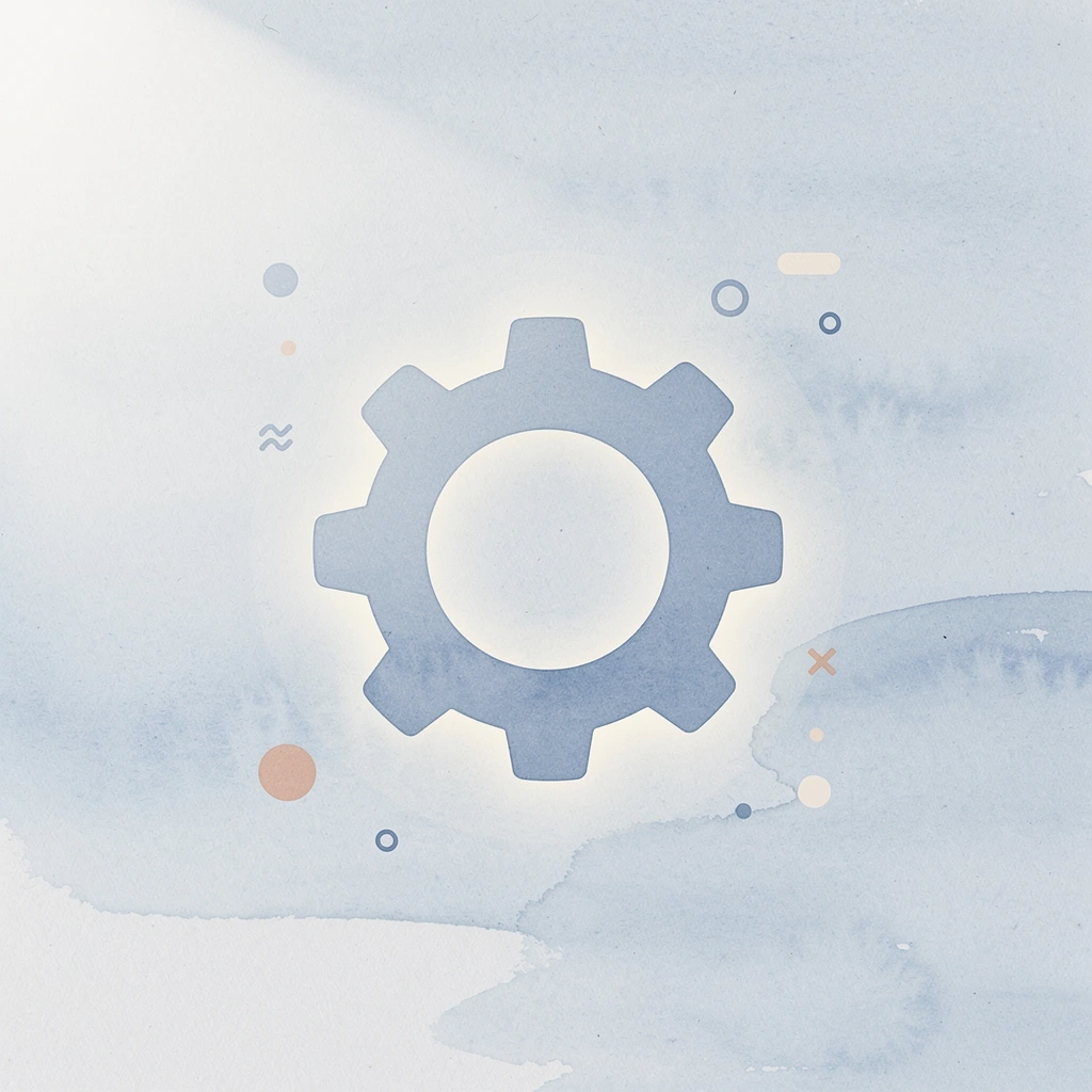 Gear icon representing system integration