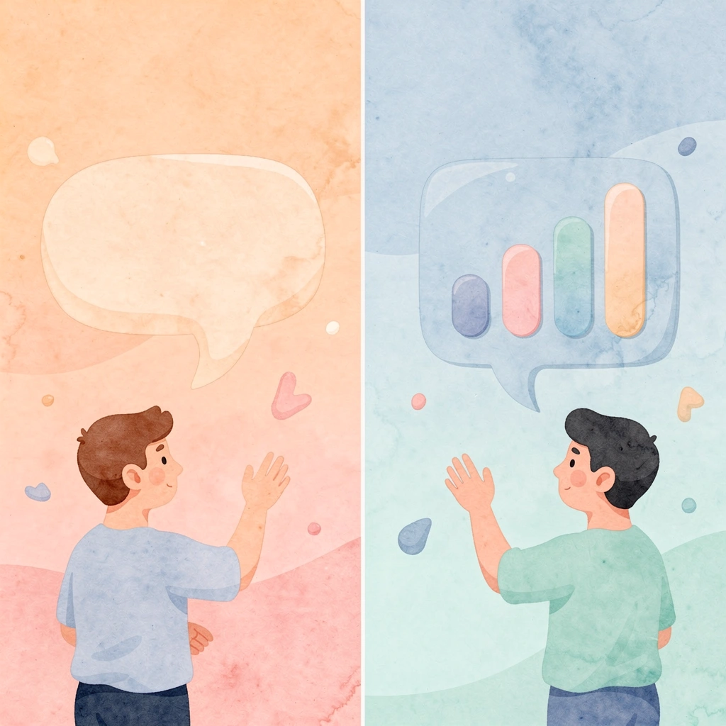 Split scene illustration showing effective versus ineffective chatbot implementation