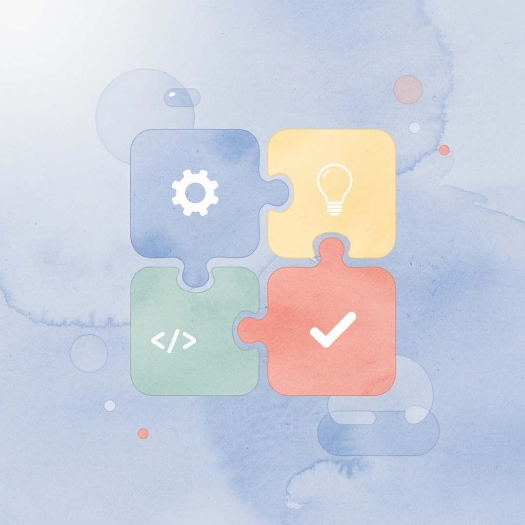 Puzzle pieces fitting together representing deep system integration