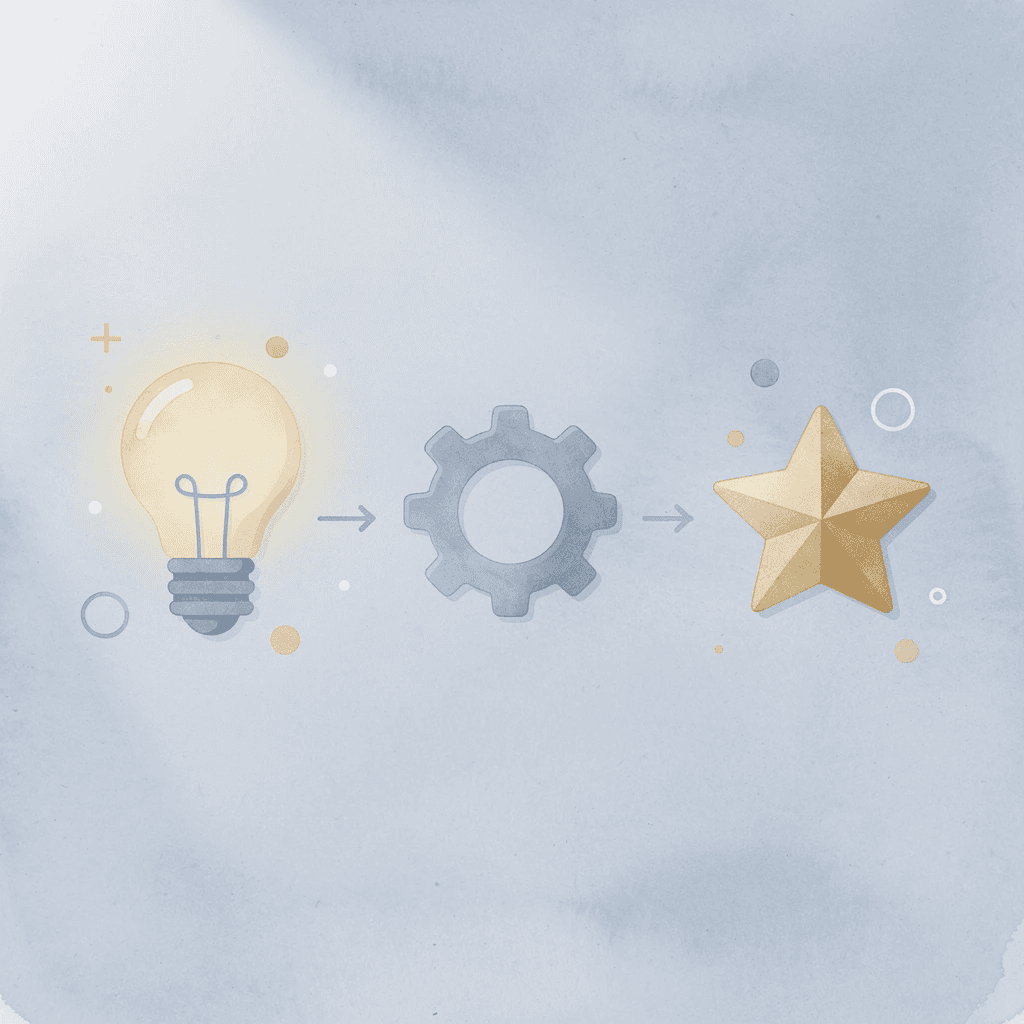 Three icons showing progression from support to intelligence to operations