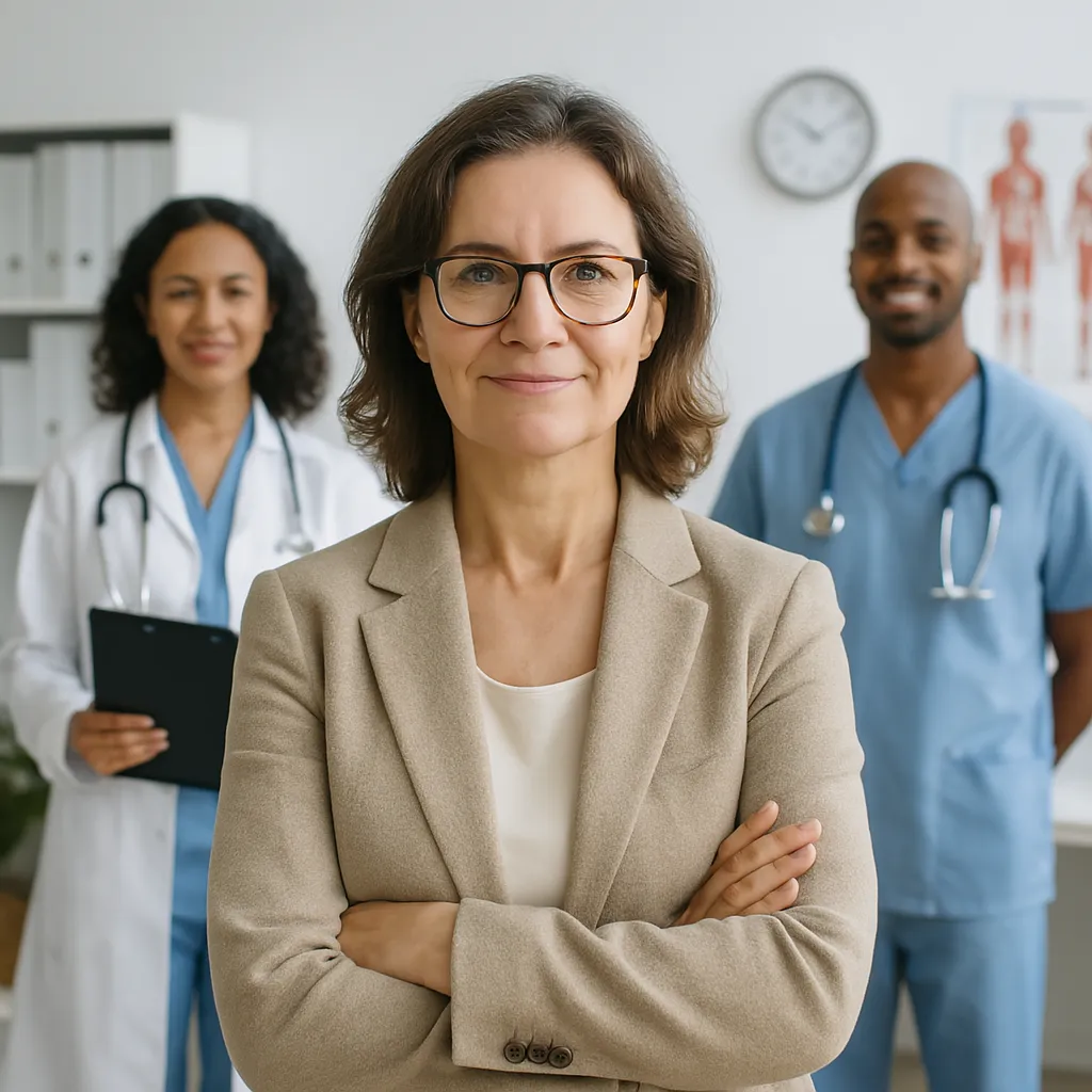 A group of doctors standing next to each other.