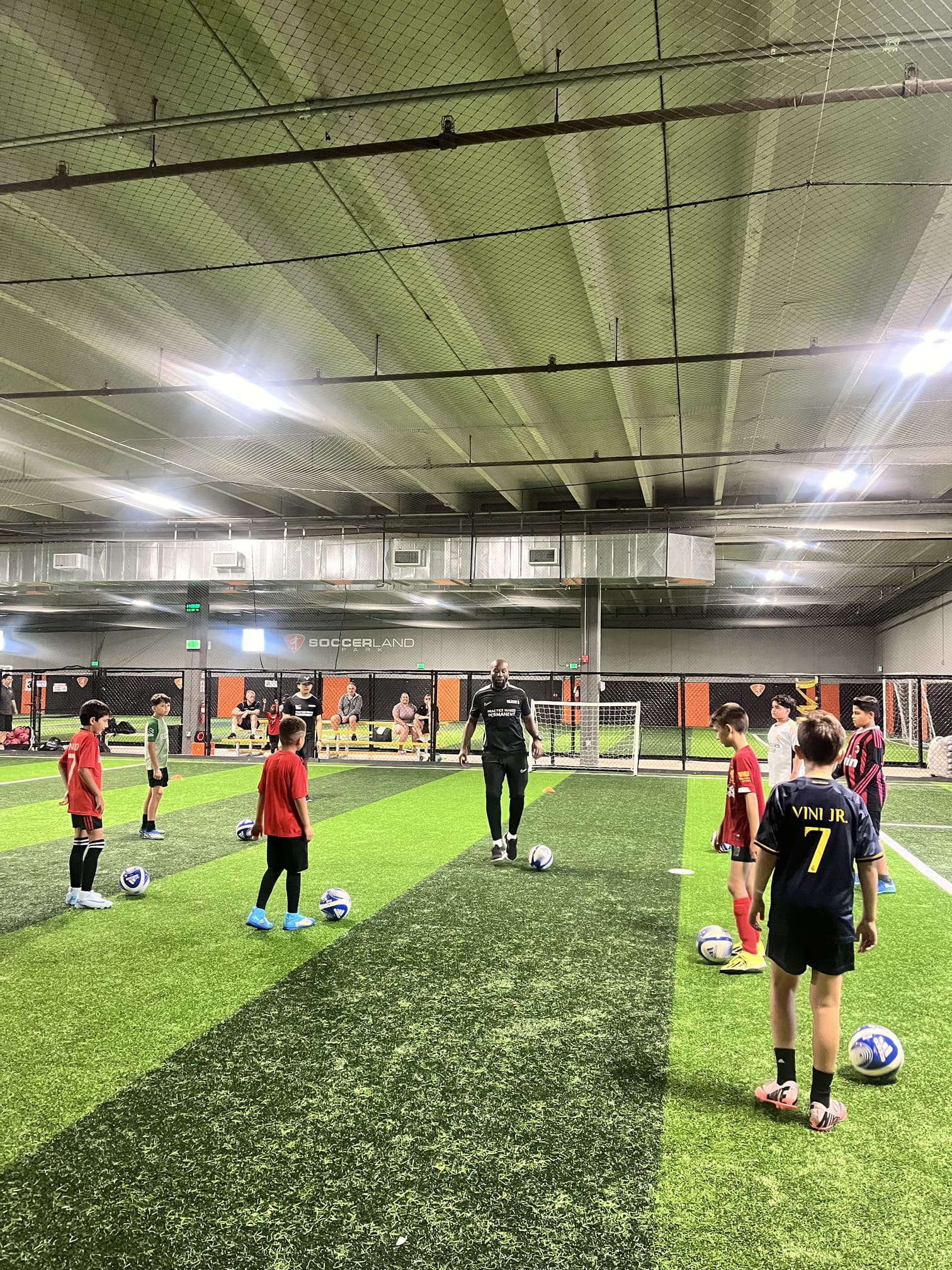 Early football moments building confidence in young players.
