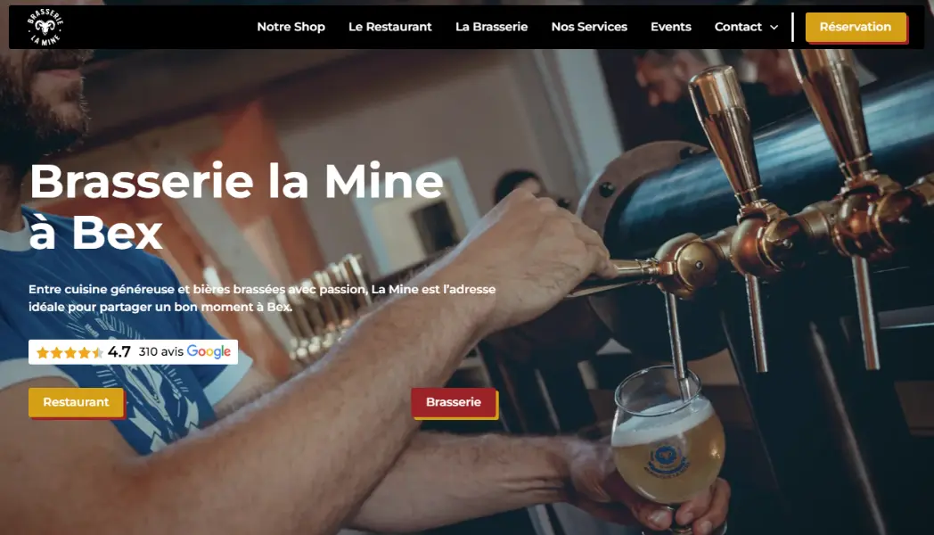 Photo d’un site internet qui a été fait par l’agence 1872
