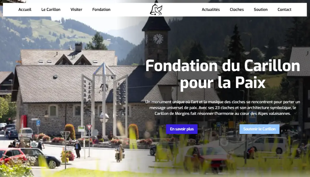 Photo d’un site internet qui a été fait par l’agence 1872
