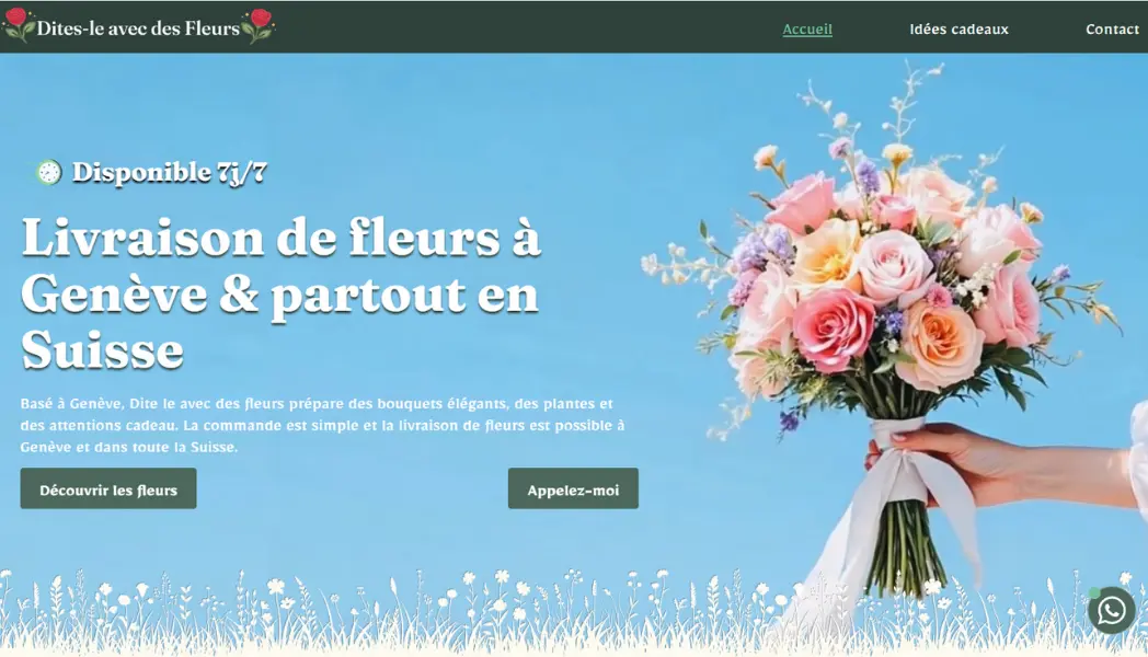 Photo d’un site internet qui a été fait par l’agence 1872
