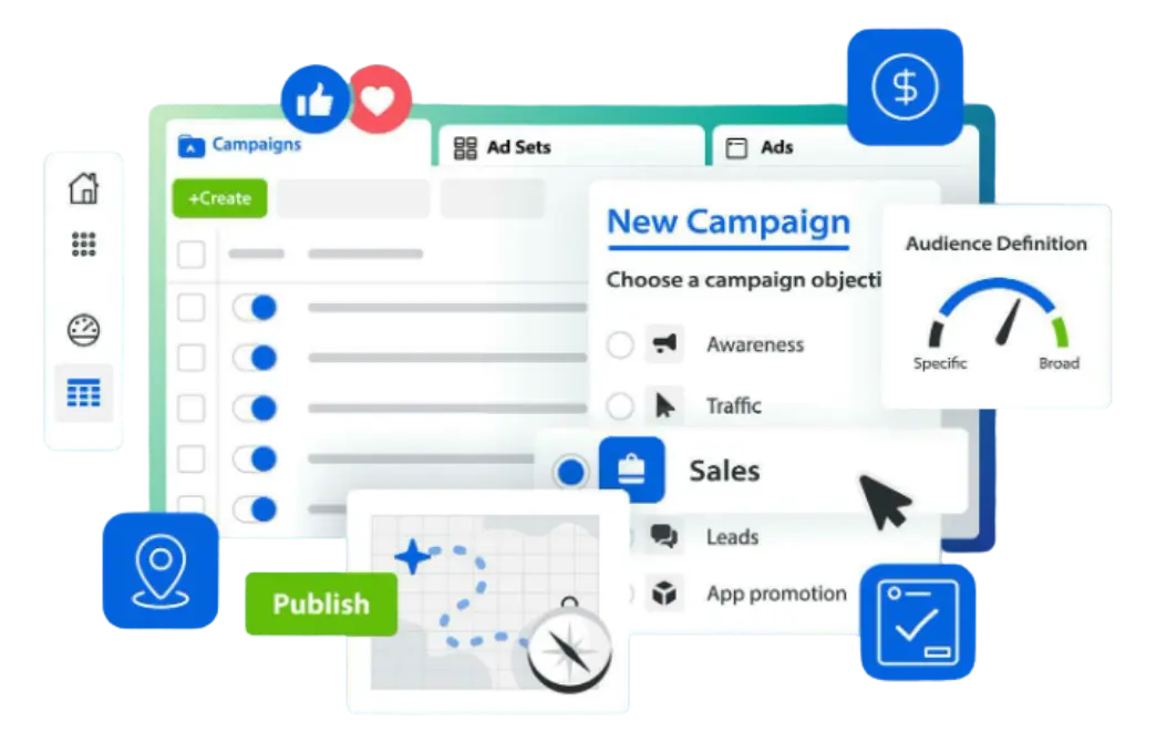 Interface Google Ads avec budget et résultats de campagne — fourchettes de budget réelles pour PME en Valais en 2026 | Agence 1872