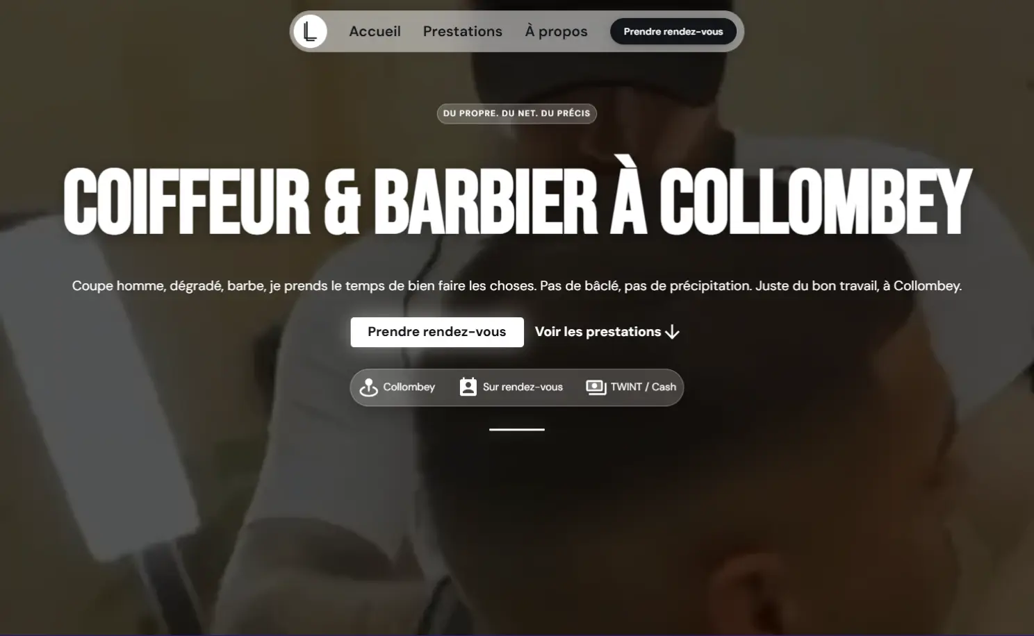 Capture d'écran du site Pick-up Romandie, traiteur grill et paëlla en Valais, créé par l'Agence 1872