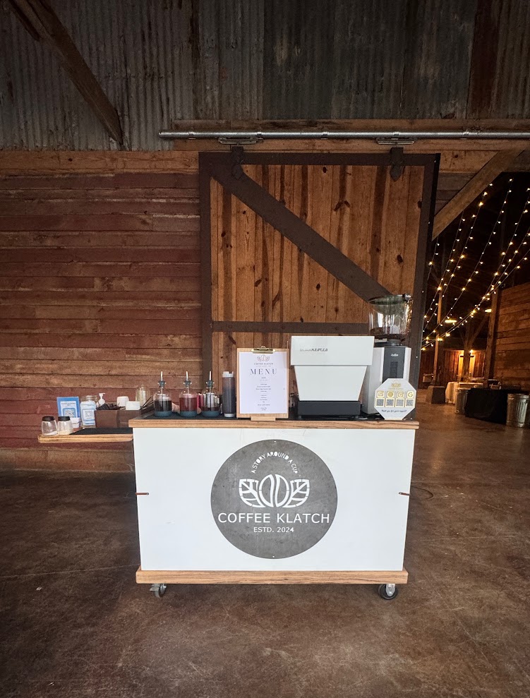Professional barista serving drinks at a bridal shower in Upstate South Carolina