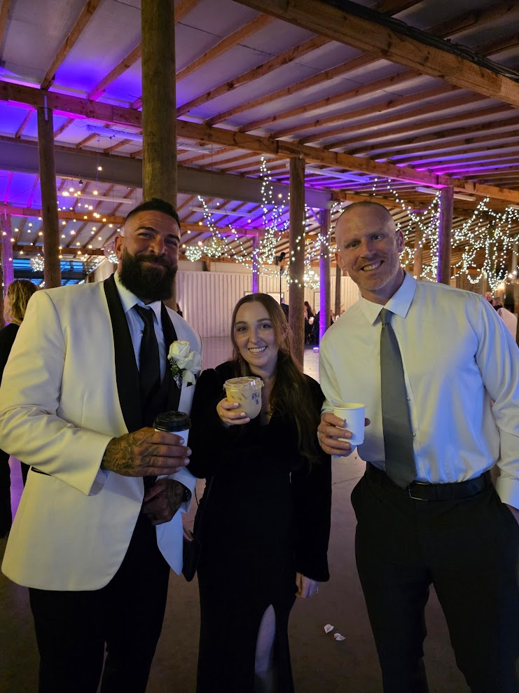 Coffee Klatch espresso bar at a wedding in Clemson SC