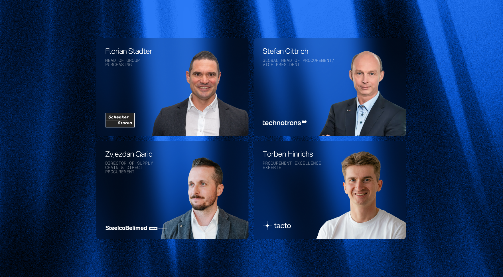 Webinaraufnahme: 160 Einkaufsabteilungen haben abgestimmt — 3 Top Voices ordnen die Ergebnisse ein