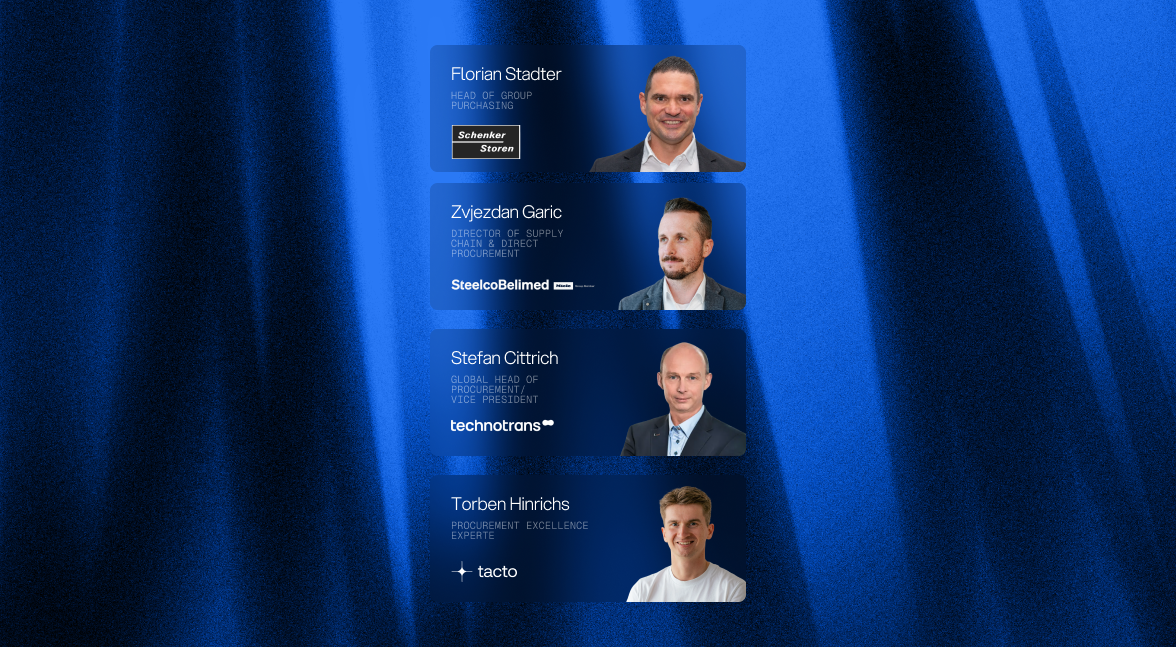 Webinaraufnahme: 160 Einkaufsabteilungen haben abgestimmt — 3 Top Voices ordnen die Ergebnisse ein