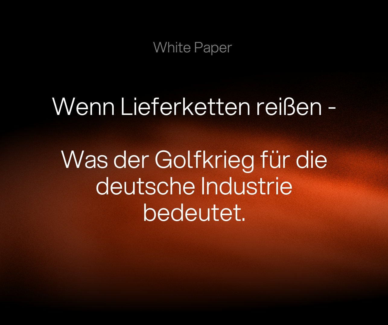 Wenn Lieferketten reißen: Was der Golfkrieg für die deutsche Industrie bedeutet