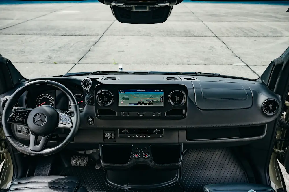Cockpit in Leder