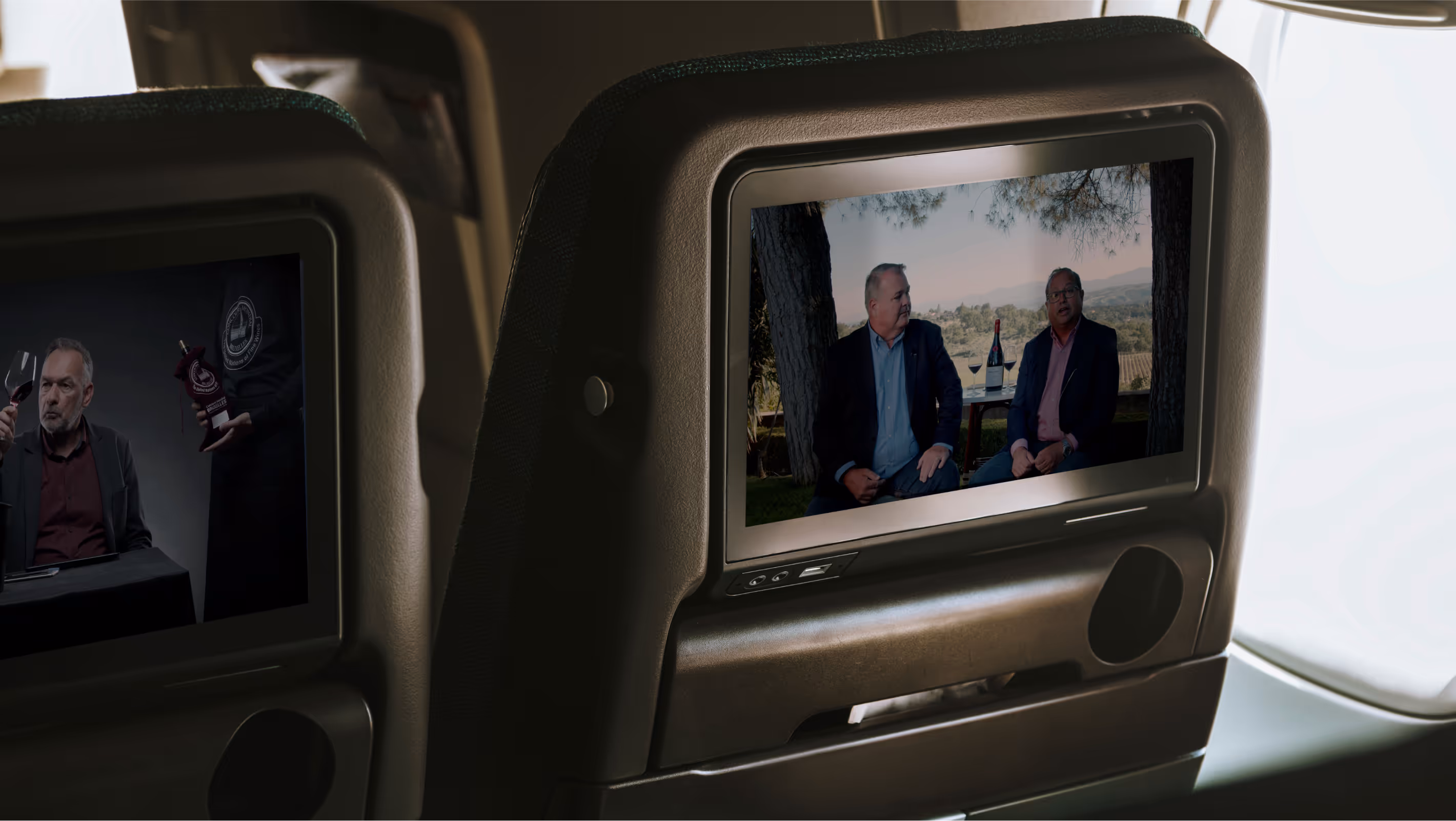 Contenu du Concours Mondial de Bruxelles diffusé sur écran en situation de transport