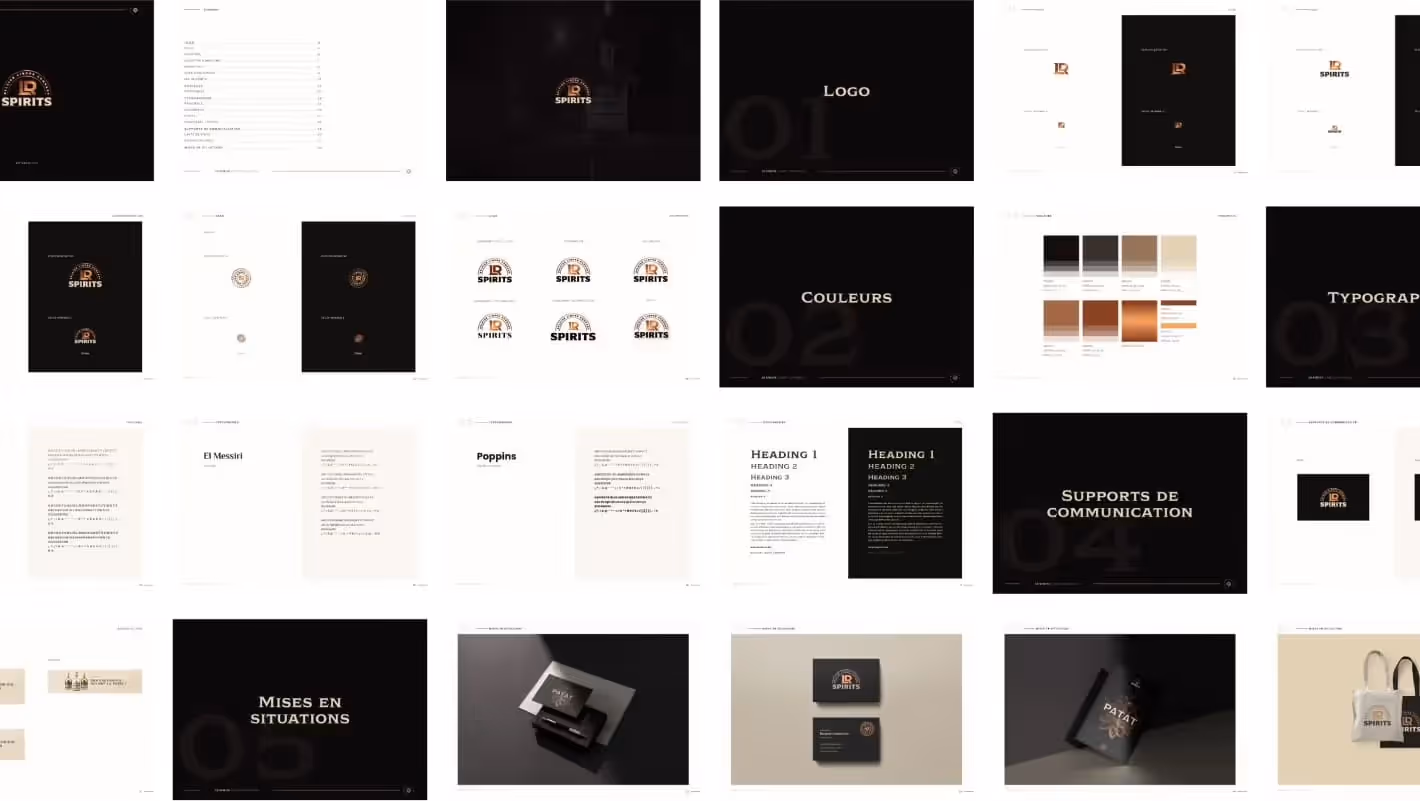 Packaging LR Spirits branding artisanal identité visuelle Odysia