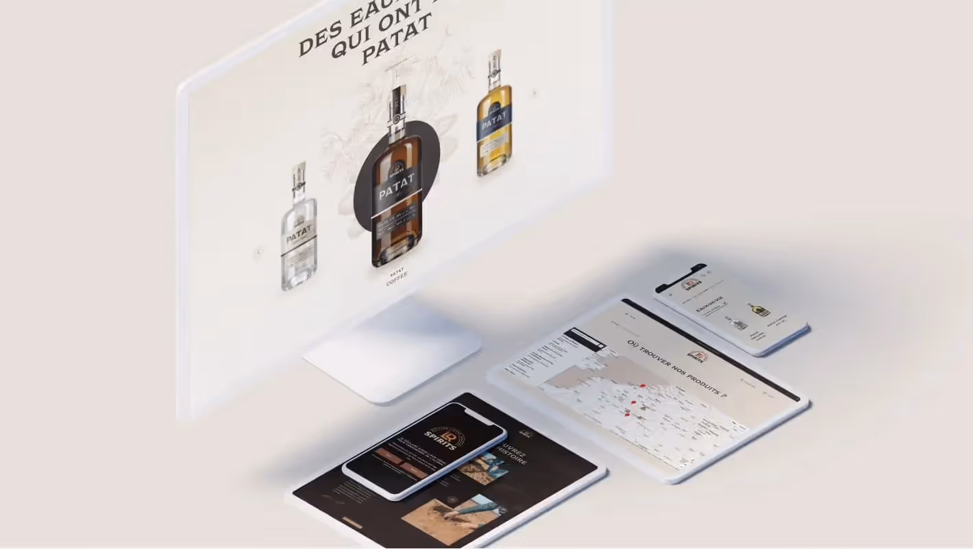 Campagne visuelle LR Spirits shooting photo spiritueux Odysia