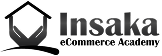 Insaka eCommerce Academy logo with stylized cube and text.