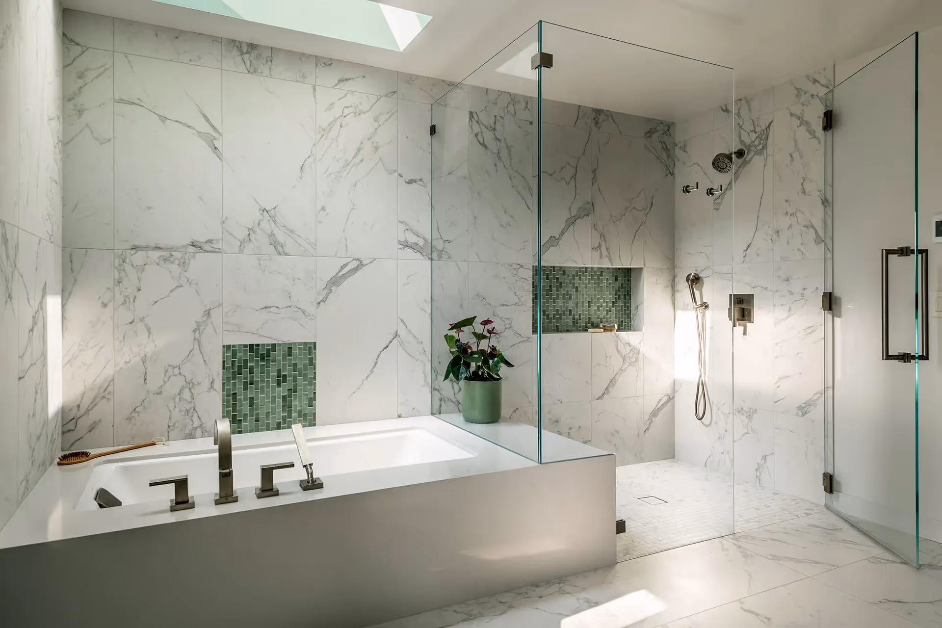 A full down-to-studs craftsman remodel on a historic Capitol Hill street — expanded living spaces, bold color palette, and a remodeled family kitchen.