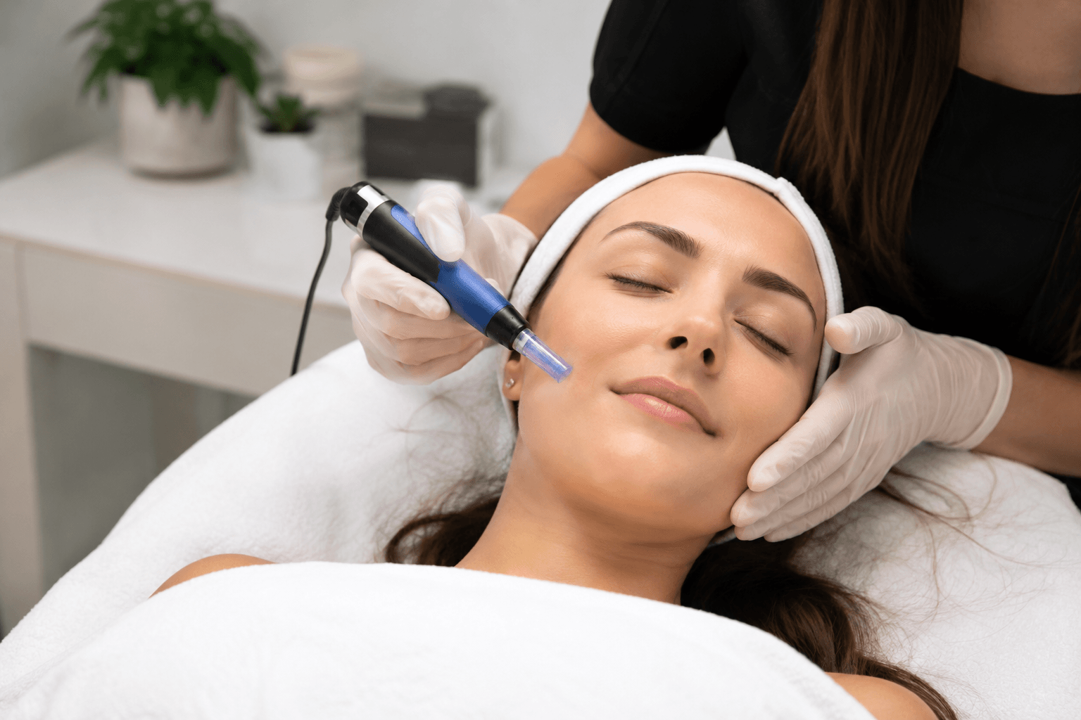 Hydrafacial treatment in Tampa, Florida improving skin clarity and hydration