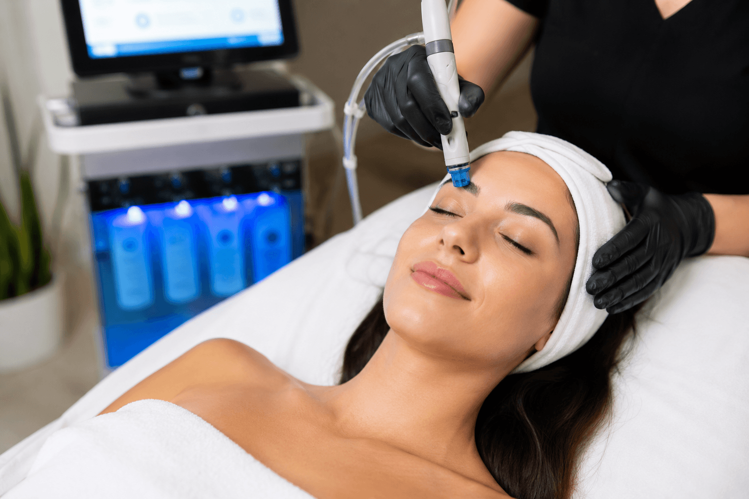 HydraFacial treatment in Tampa Florida for glowing hydrated skin