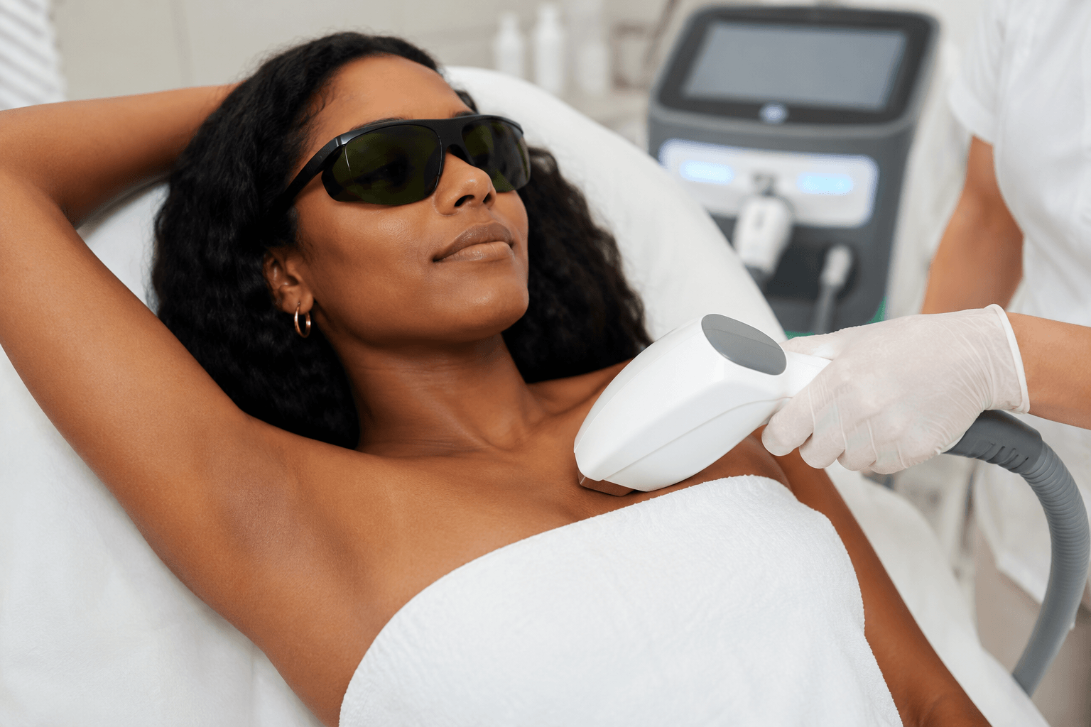 Safe laser hair removal treatment for darker skin tones in Tampa Florida using advanced technology