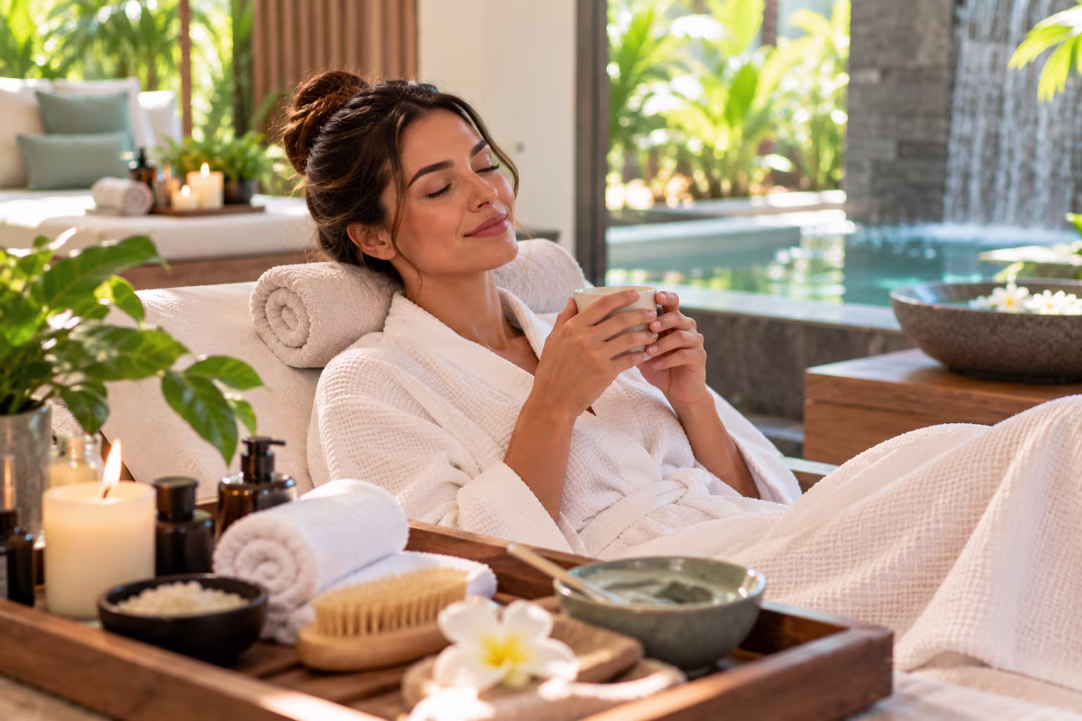 Infrared sauna and wet room spa essentials in Tampa, Florida wellness spa