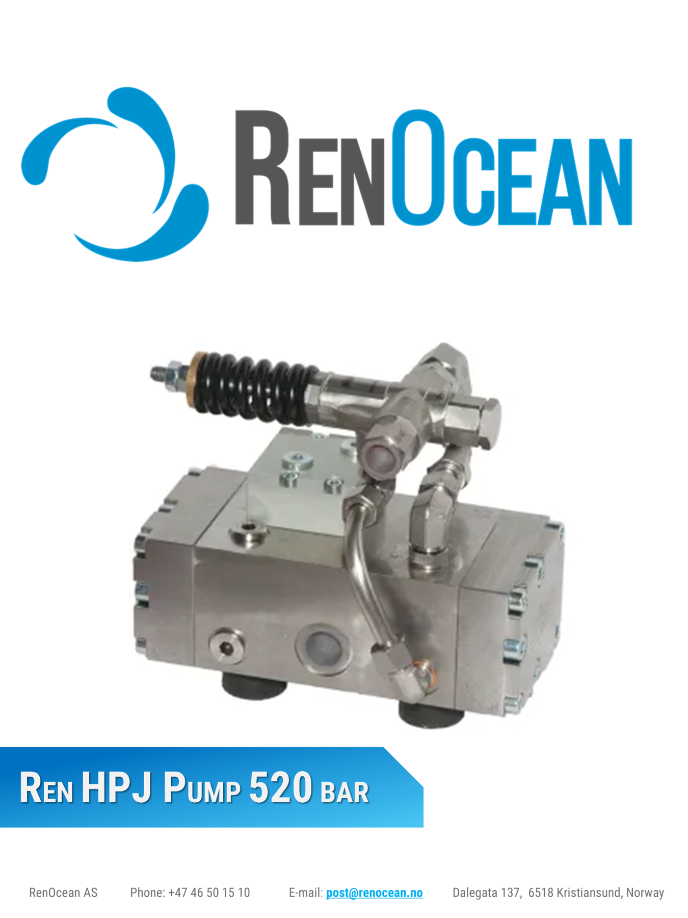 REN HPJ Pump 520 Bar