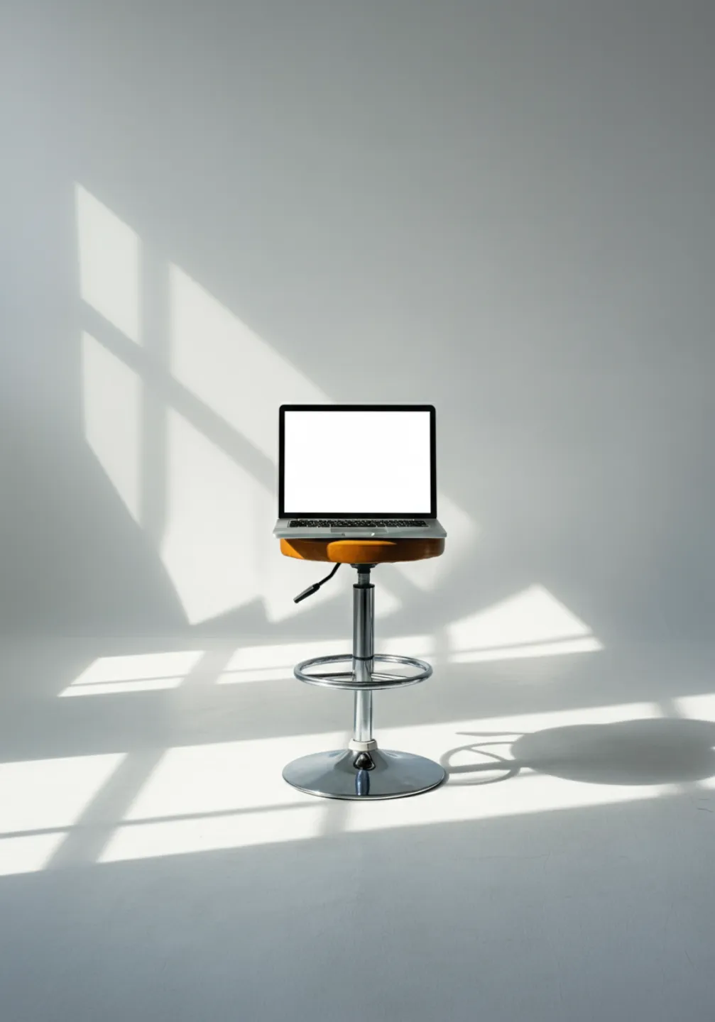 laptop with white background