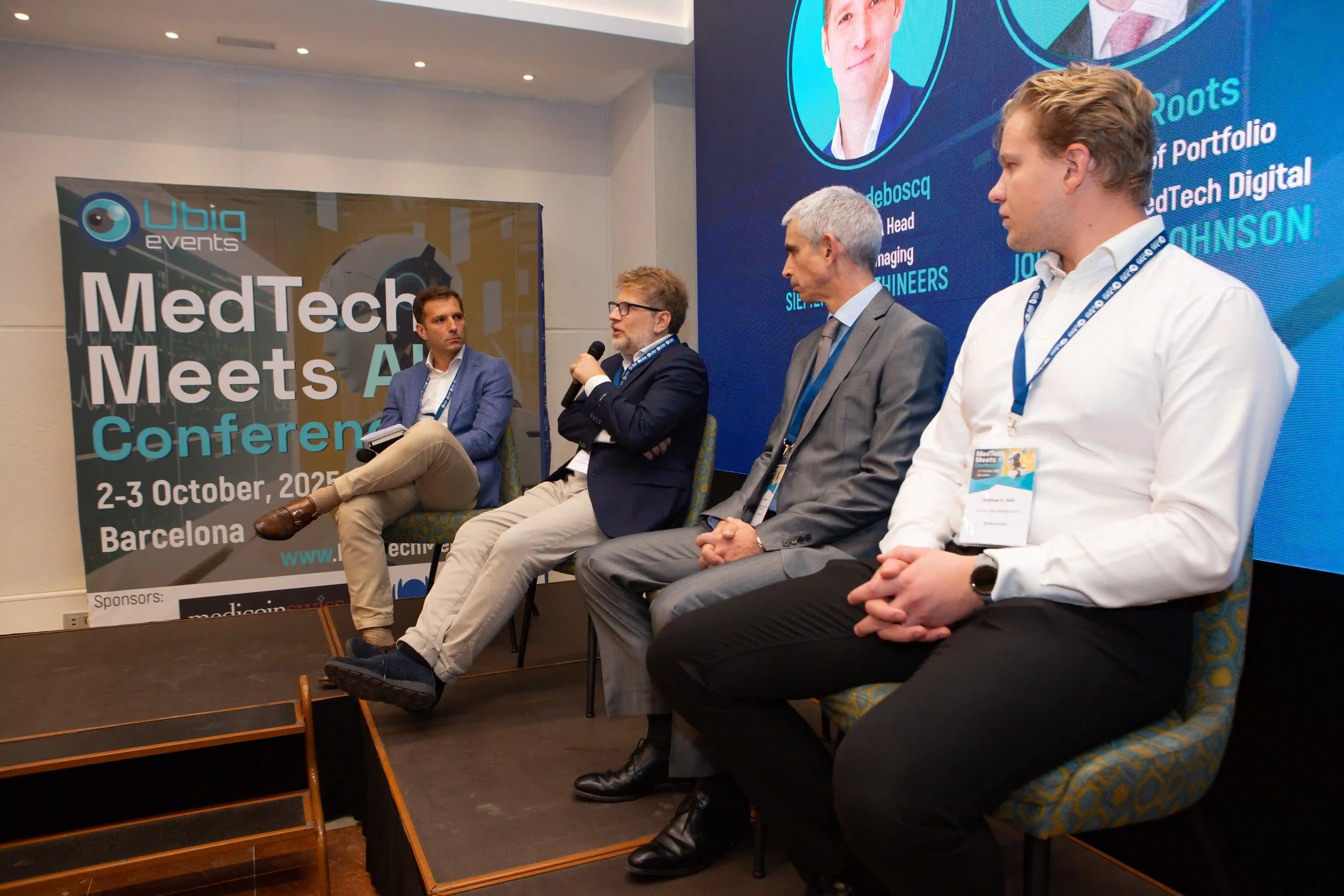 Photo of the Evinova`s Speakersat the Pharma Meets AI conference