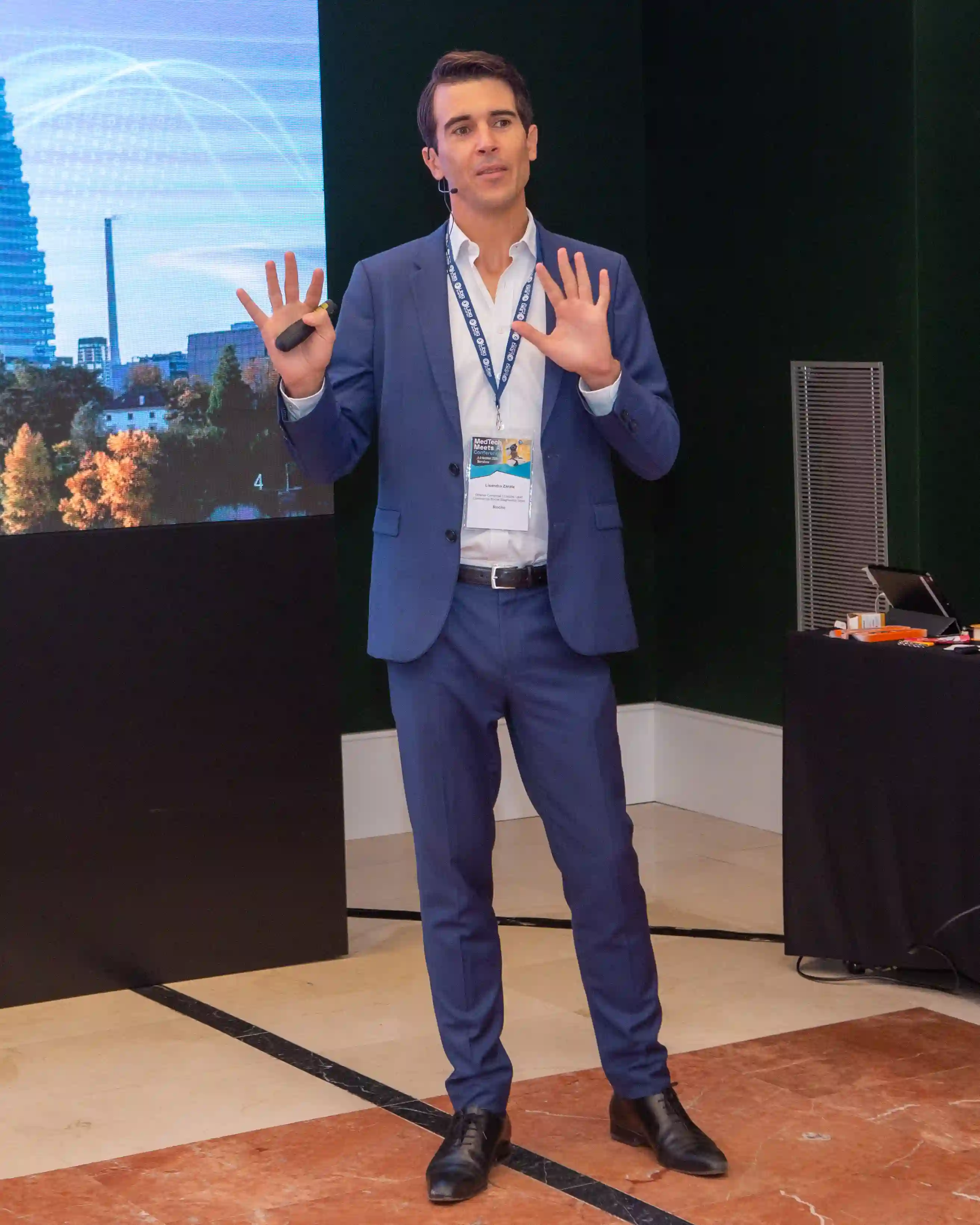 Photo of Dorota Herman at the Pharma Meets AI conference