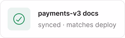 Payments v3 docs synced with deployment status