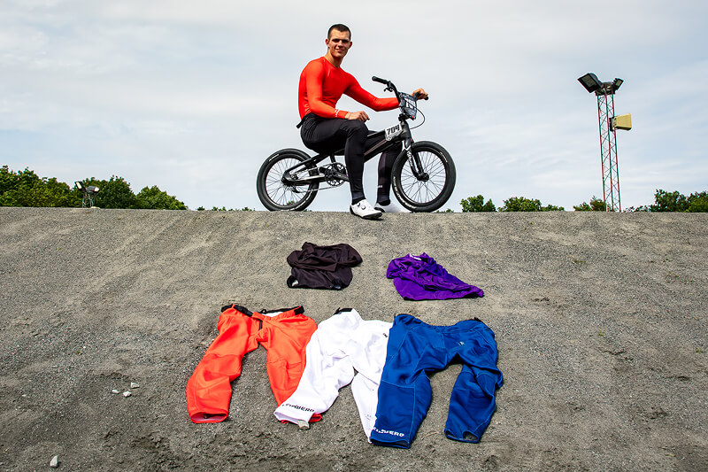 Marcus med han første By Leimberg kollektion