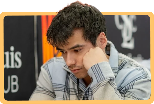 Mark Heimann playing chess