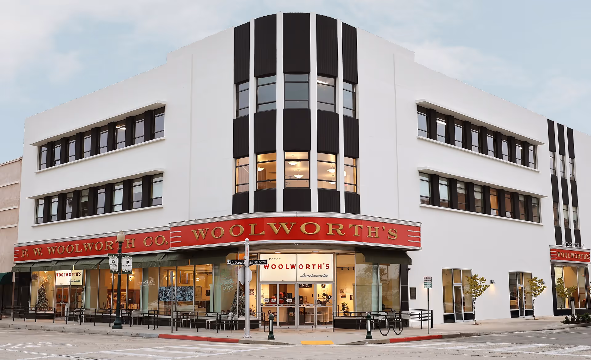 Architectural rendering of the renovated Woolworth's Building on the corner of 19th and K Street