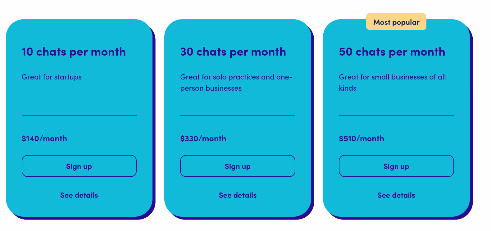 ruby receptionist pricing plan