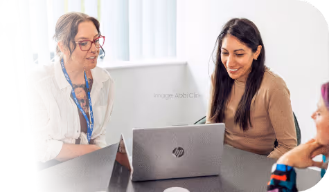 An image of Health care members working together using Health Connect products