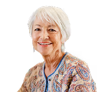 An Aged Female Patient, Satisfied with Health Connect