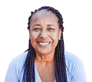 A black female patient satisfied with HealthConnect