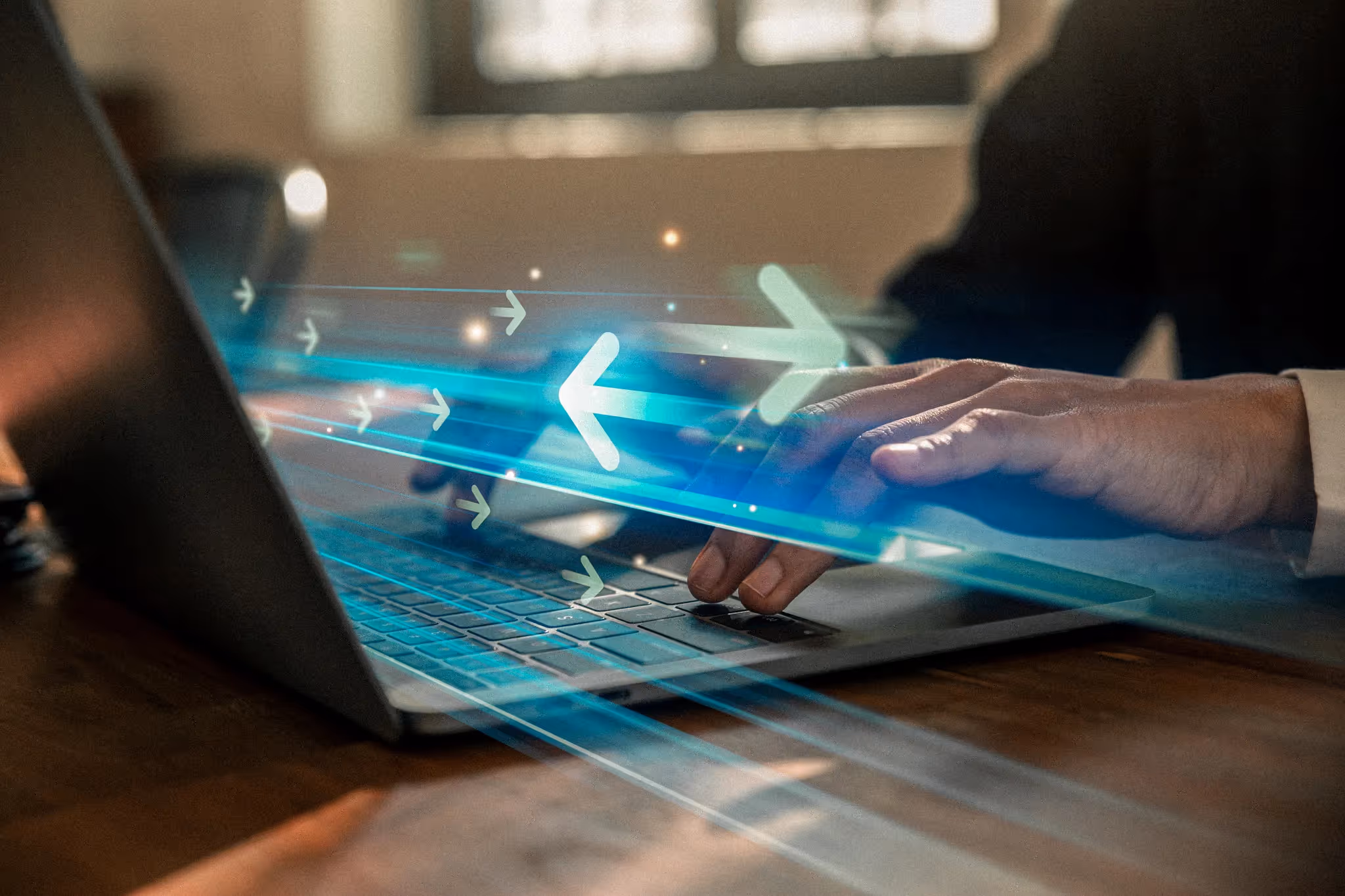 Person using a computer