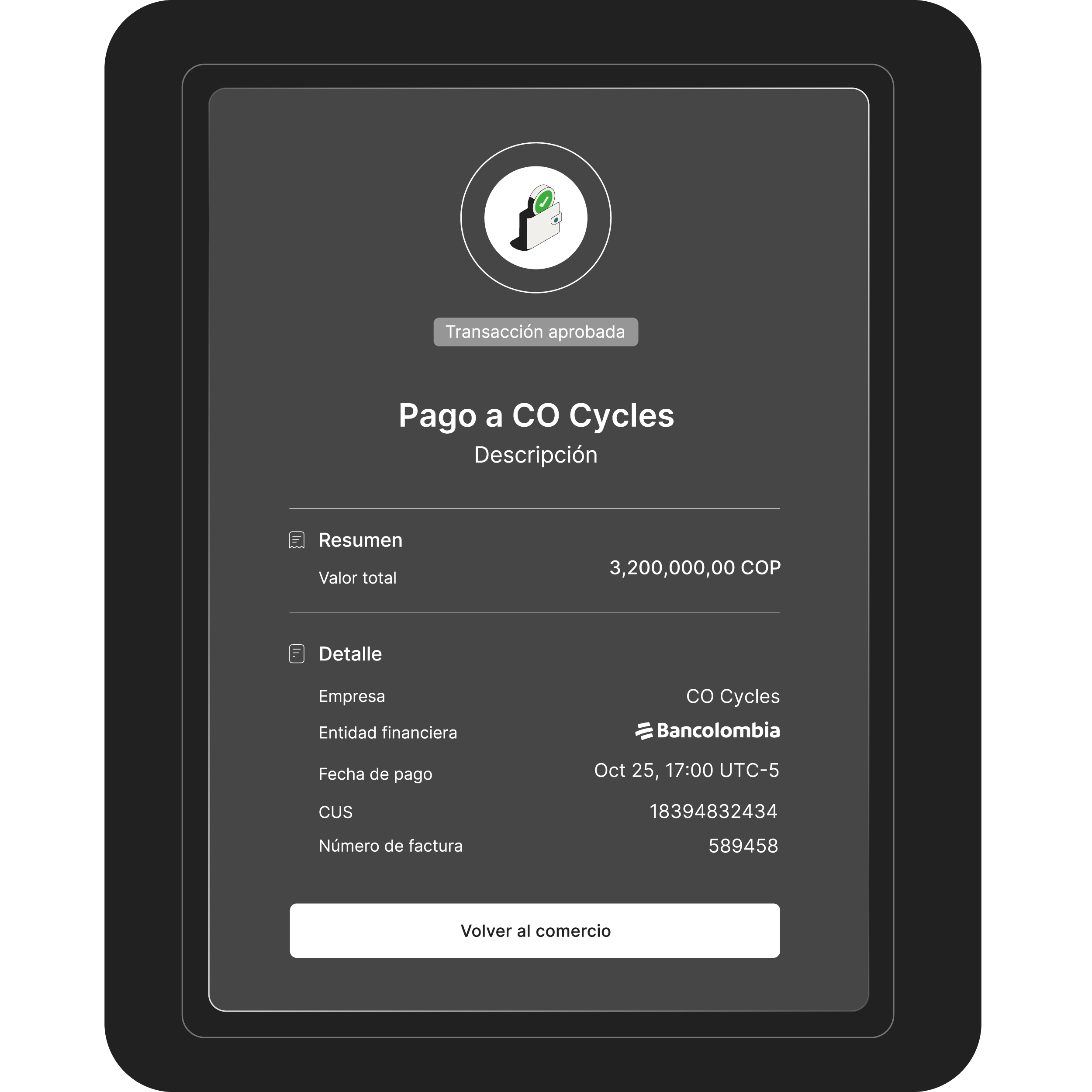 Mobile screen showing a kitchen with a virtual tour badge