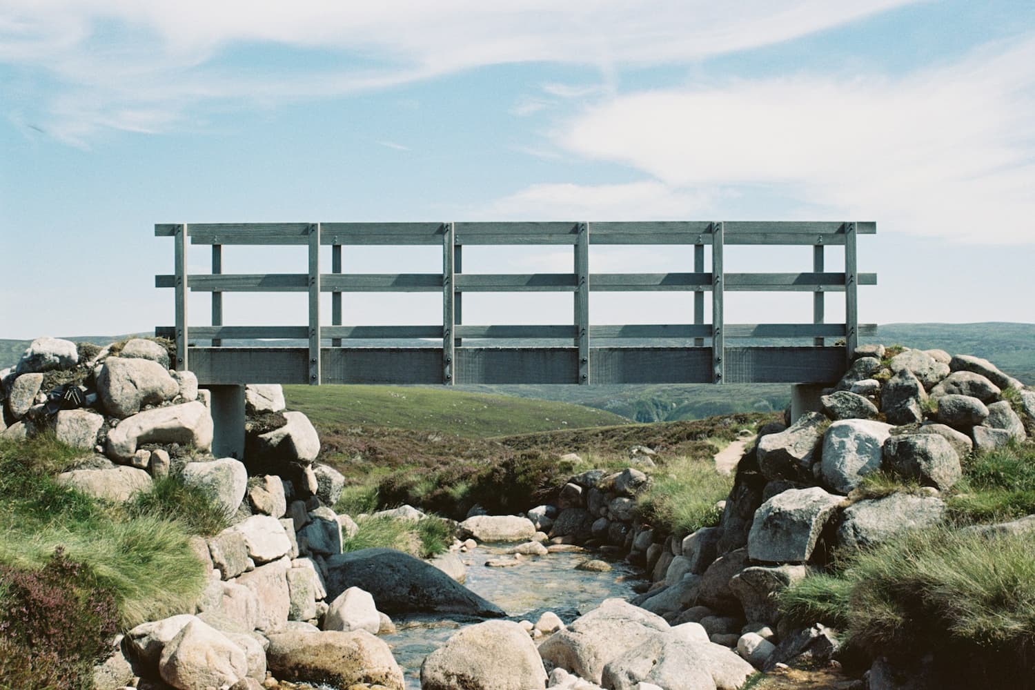 Wooden bridge over a stream, illustrating bridging loans
