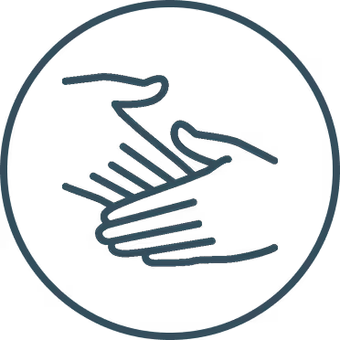 icon of two hands shaking