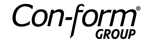 Con-Form Group black logo on white background