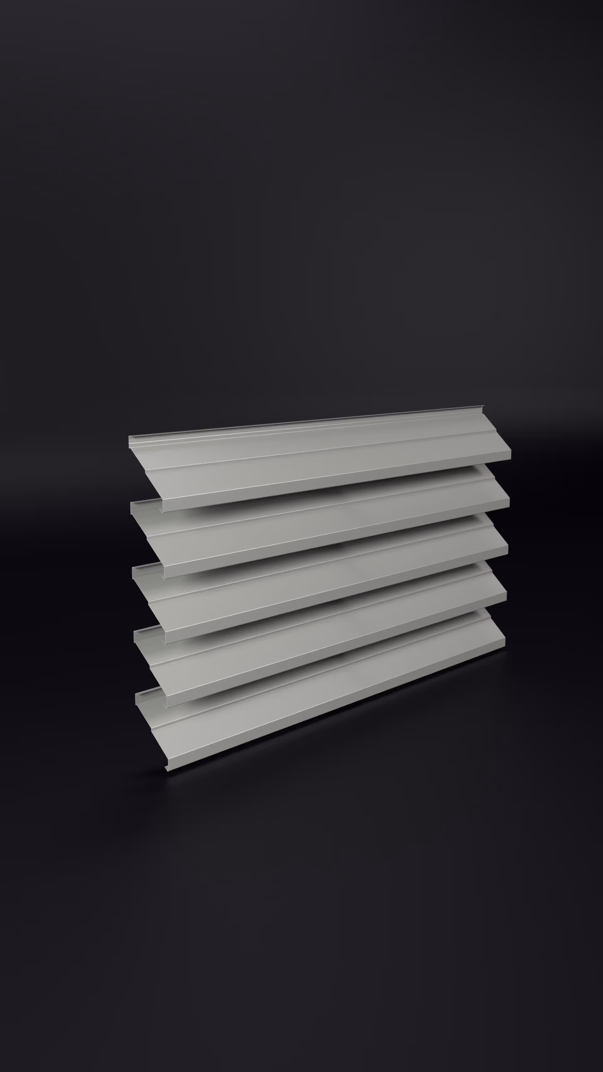 Louvre Hero image showing rooftop acoustic louvre panels